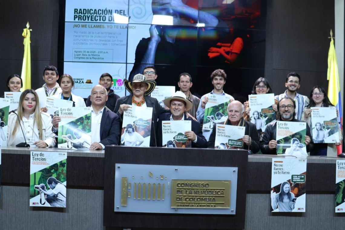 Se radica ante el Congreso de la República, el proyecto 'Ley de Tercios'