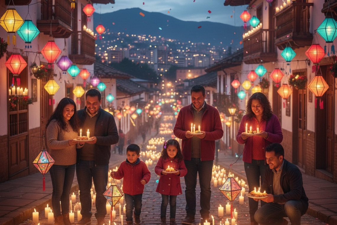 Luces y Fe iluminan la noche de las velitas