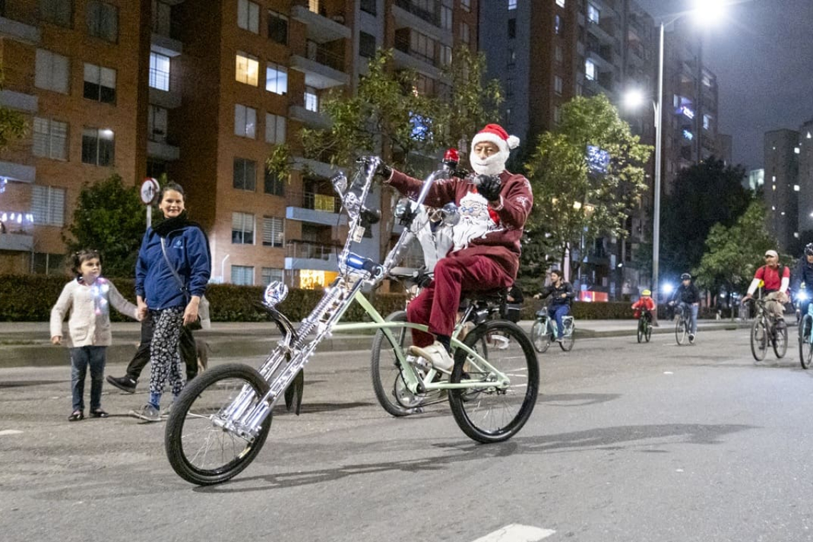 Diciembre vivirá una 'Noche viva' con la ciclovía nocturna