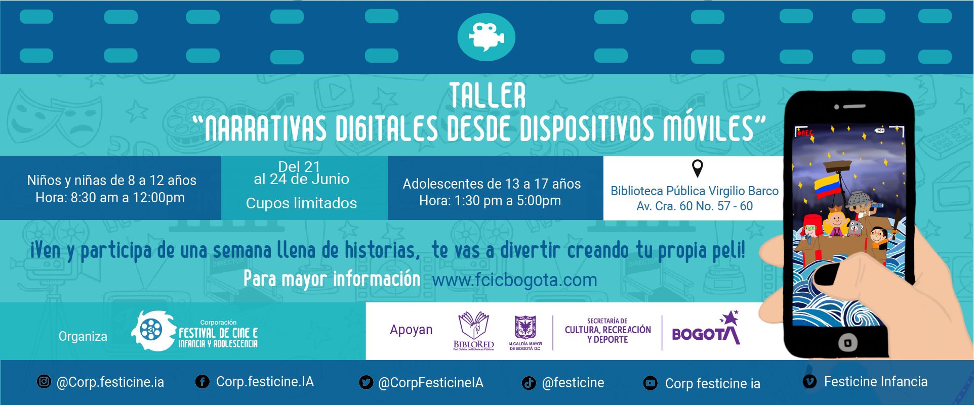 Festicine invita al Taller de narrativas digitales
